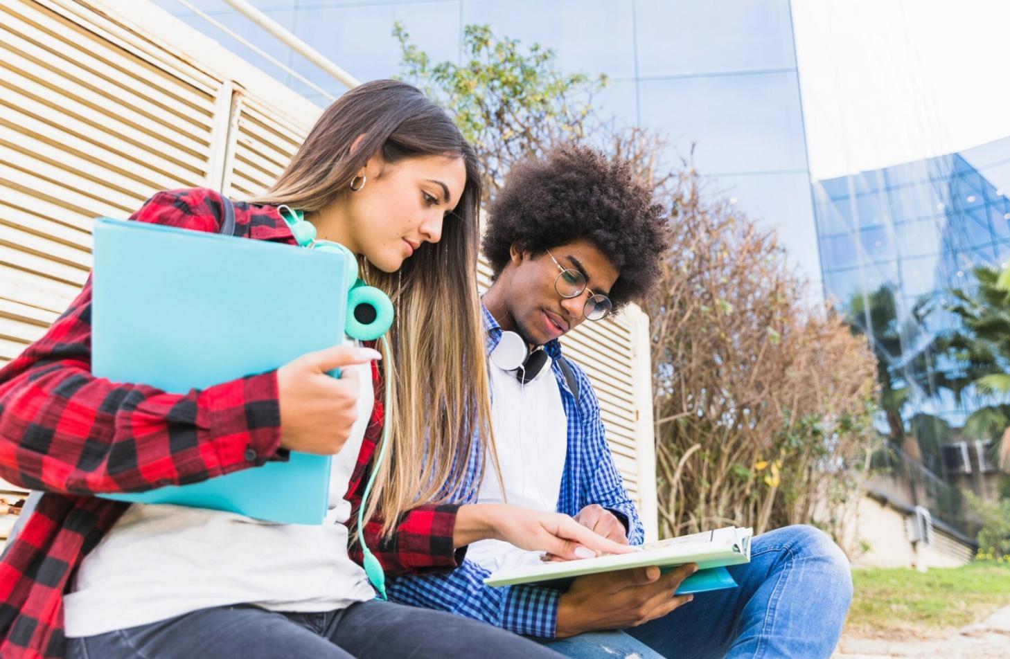 Business owner reviewing financial projections and strategic planning documents